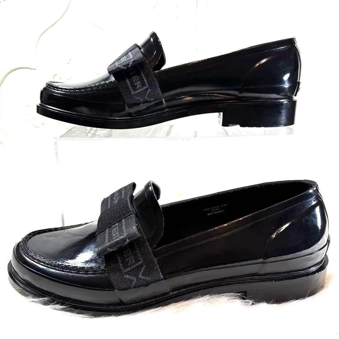 新品HUNTERハンター リファインドボウグロス ペニーローファー 完全防水