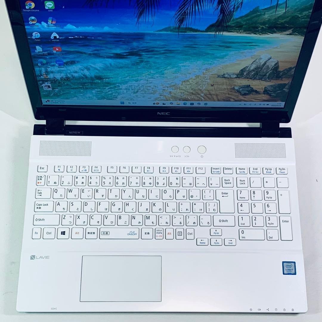 Core i7✨SSD2TB✨32GB✨カメラ✨NEC✨ホワイト✨ノートパソコン