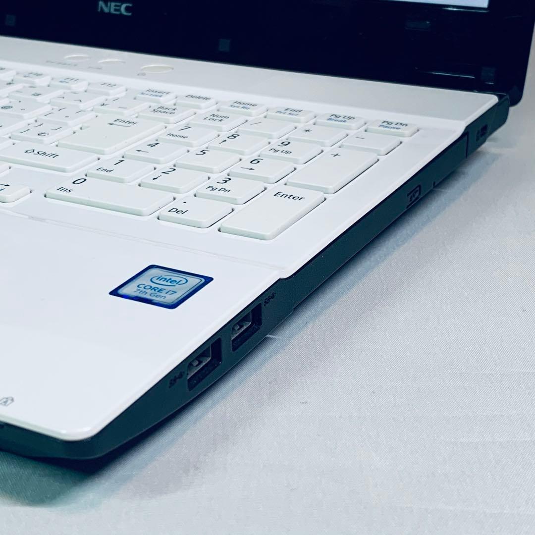 Core i7✨SSD2TB✨32GB✨カメラ✨NEC✨ホワイト✨ノートパソコン
