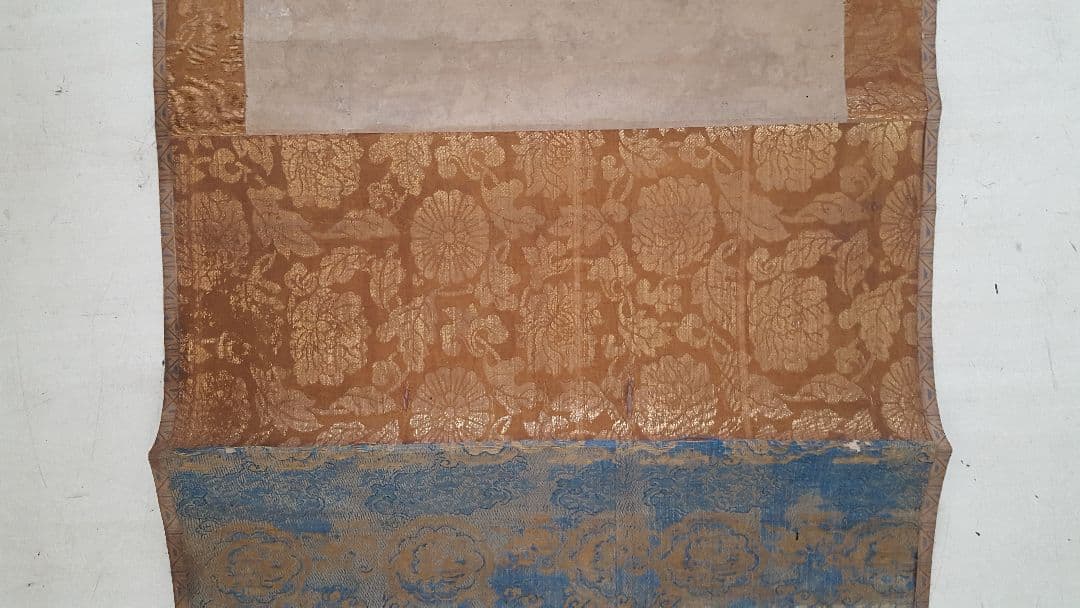 AKａ4883　雪舟　肉筆　掛軸