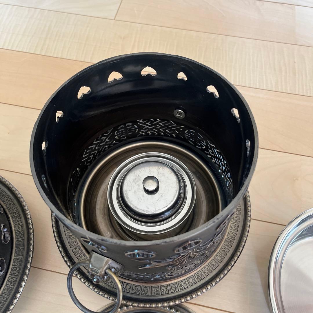 【売り切りたい為！】 アウトドア鍋　家庭用 一人鍋 ２つ