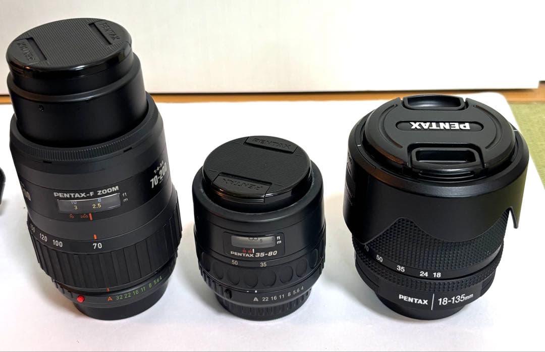 ペンタックスPENTAX K-20D 一眼レフ　レンズ3個、SD付