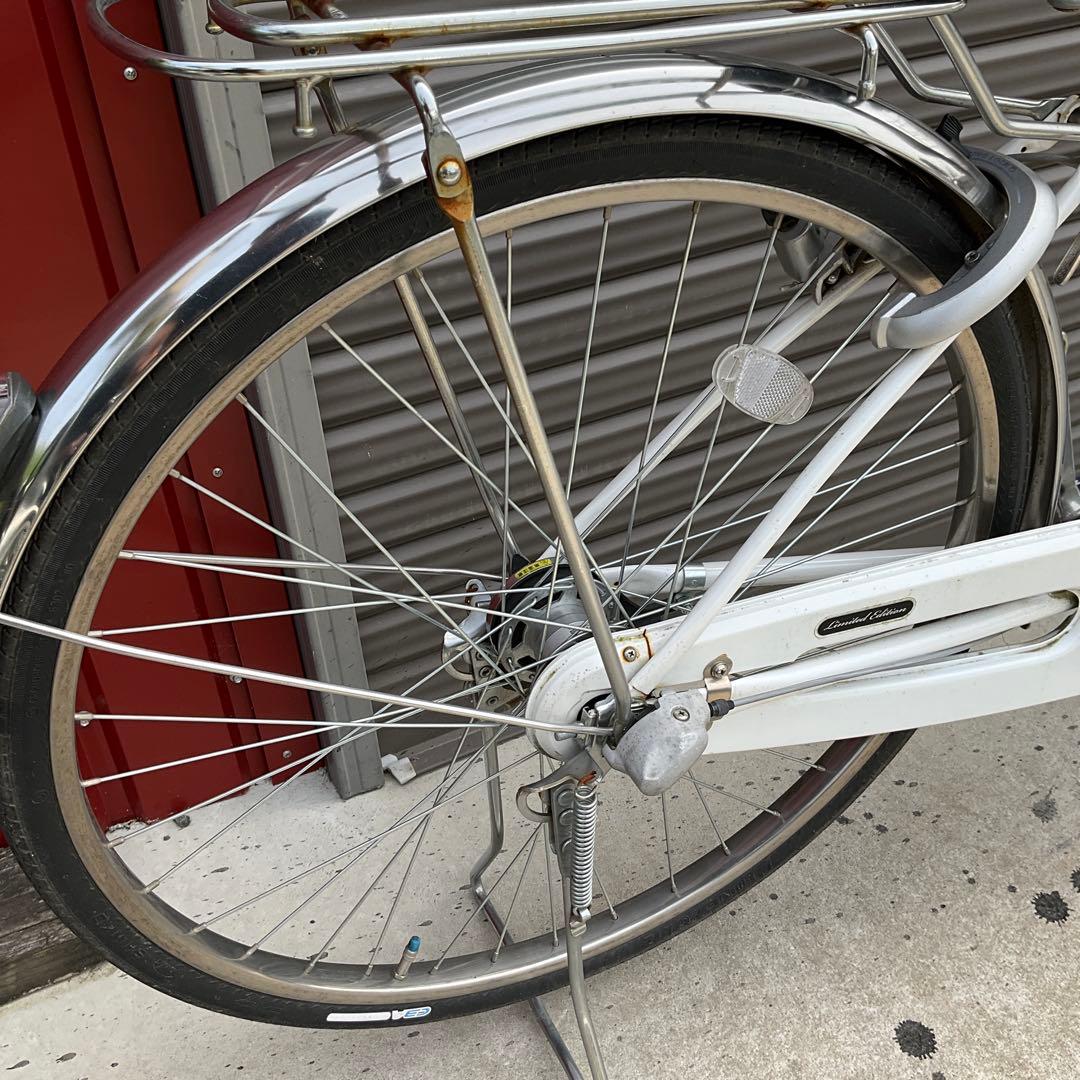 【前橋市内引渡】ママチャリ 26インチ自転車 6段変速/カゴ/鍵/ライトなし