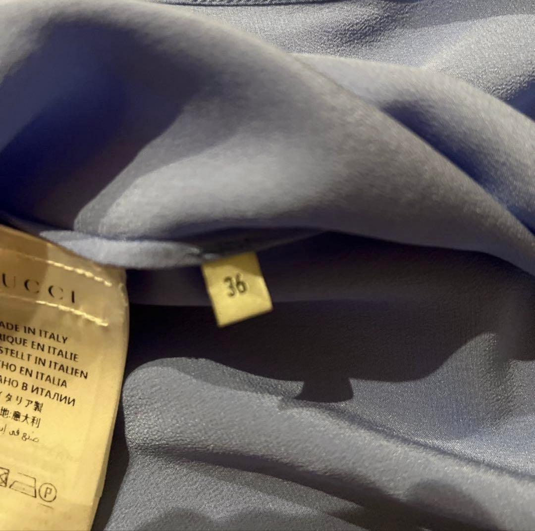 「りつ」GUCCI 正規品 グッチ 長袖シャツ　ブラウス