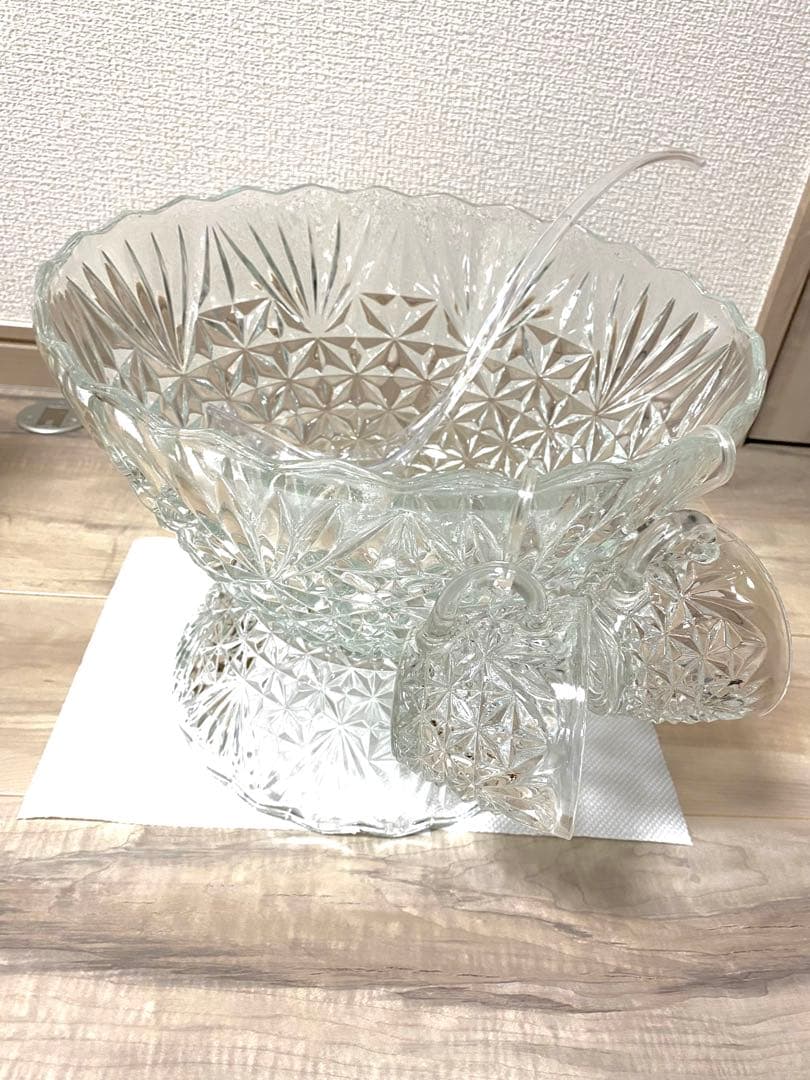 お値下げ中【外国輸入★激レア】10人前フルーツポンチ食器セット#昭和レトロ