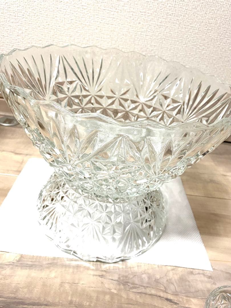 お値下げ中【外国輸入★激レア】10人前フルーツポンチ食器セット#昭和レトロ