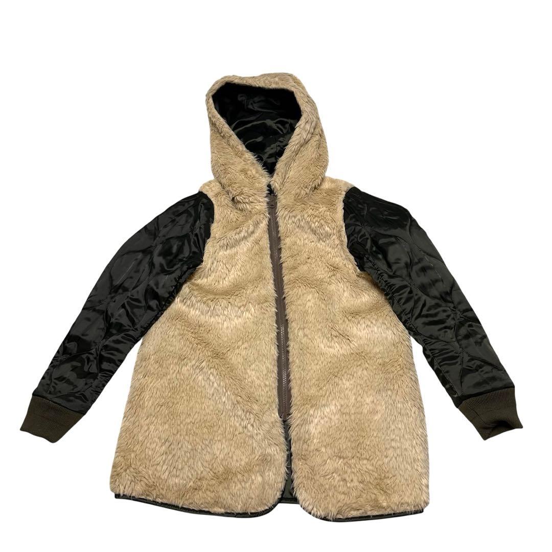 【美品】アメリカンラグシー モッズコート オリーブ Ｍ 4way ラクーンファー