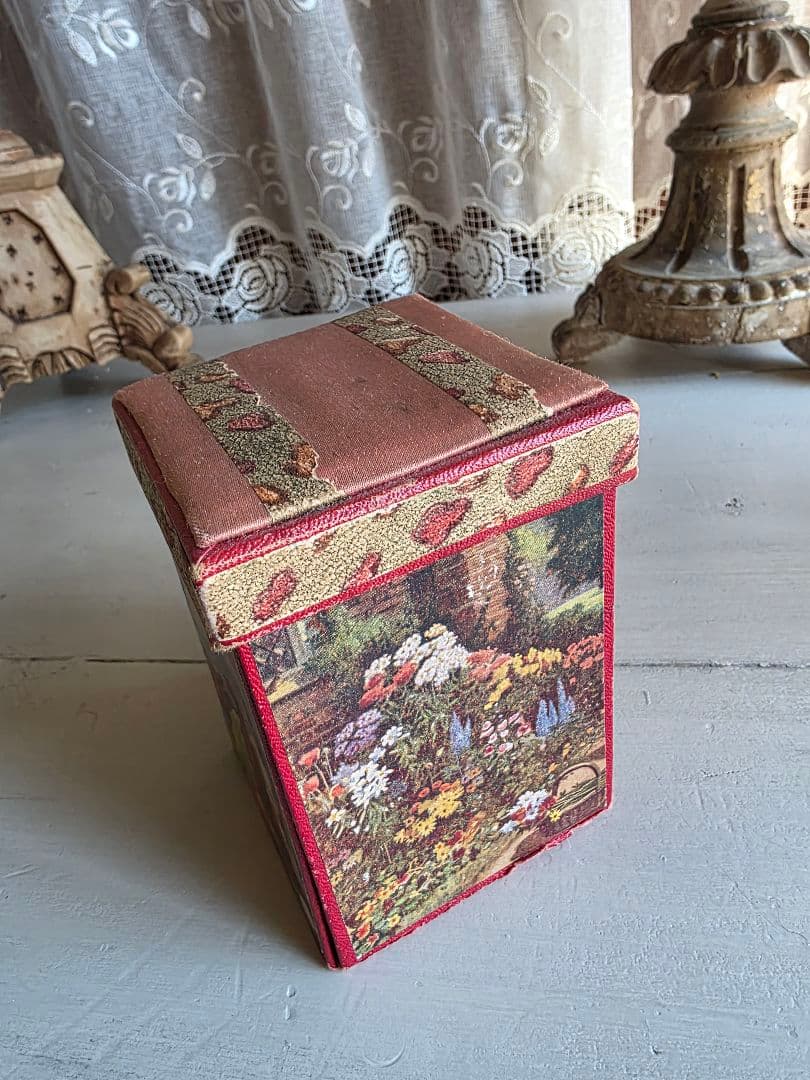 イギリスアンティーク ビンテージ 収納型メルスリーボックス