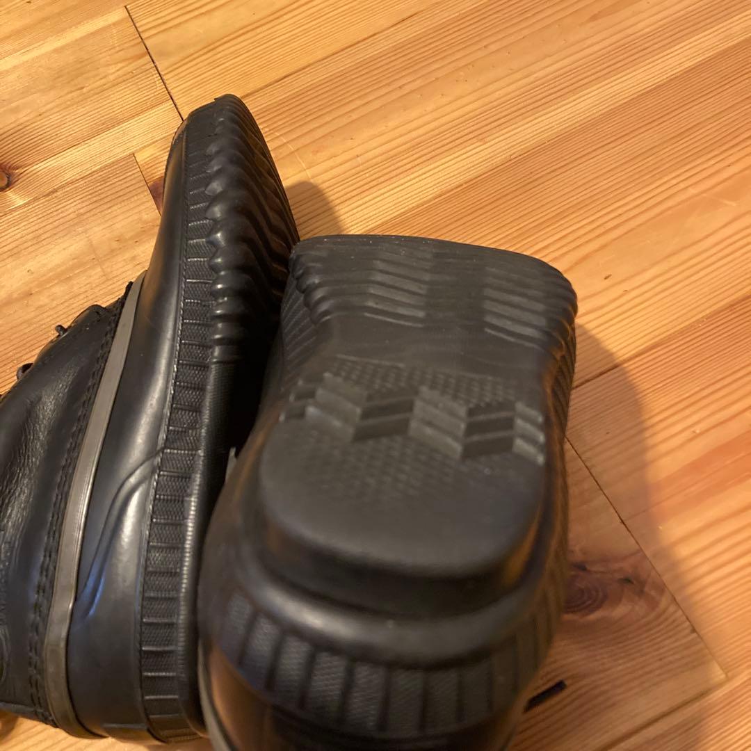 ソレル　ウインターブーツ　防水ブラックレースアップブーツ 27.5cm