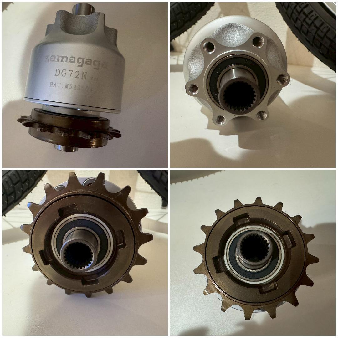 未使用品　16インチ 前後ホイール 後輪内装2速 SAMAGAGA DG72N