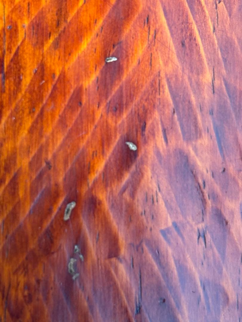 アンティーク　讃岐彫　古い松材のくり貫き角盆(四方盆)5枚セット