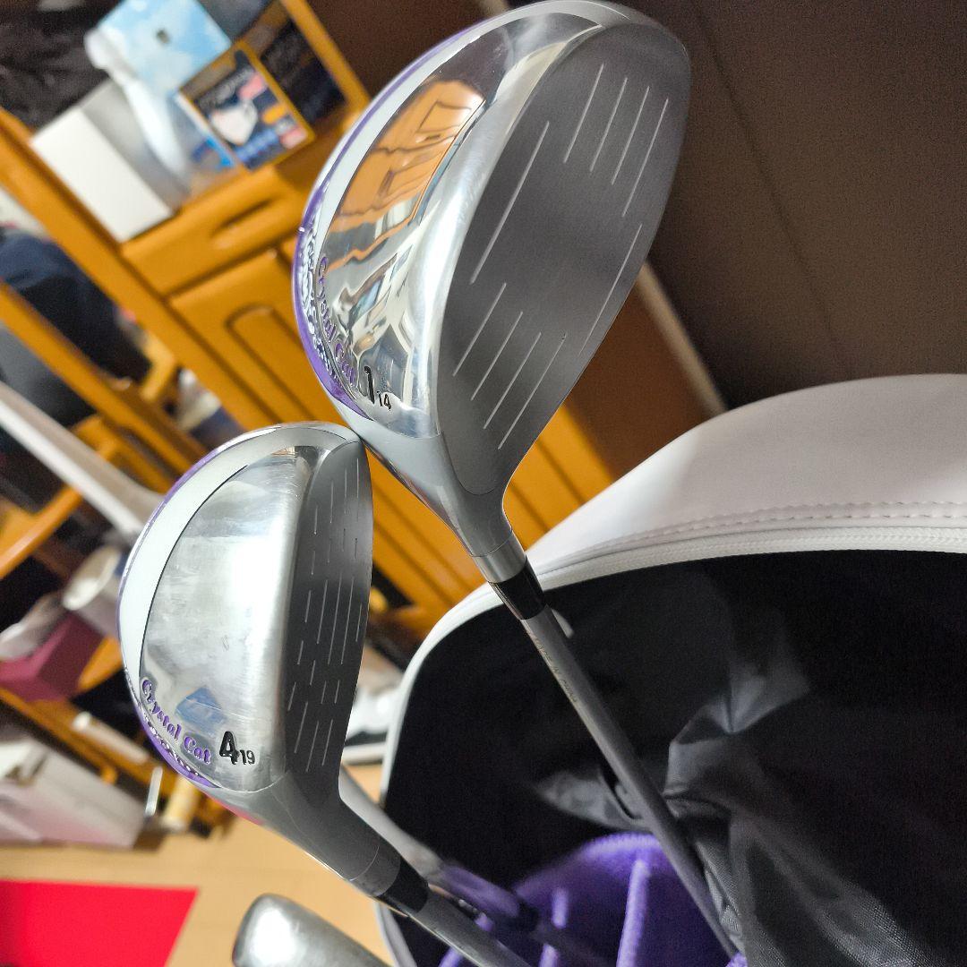 リンクス クリスタルキャット レディース ゴルフ6本セット キャリーバッグ付