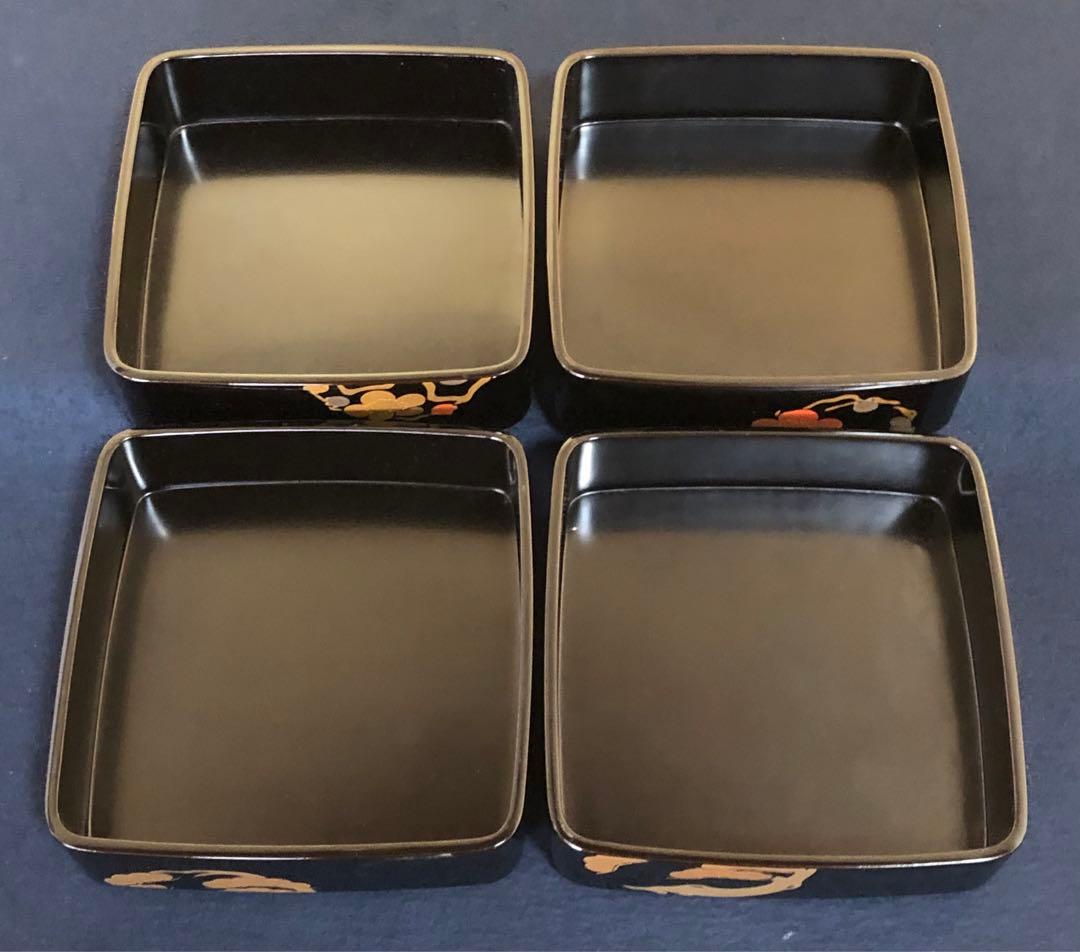 《R》輪島塗 松竹梅蒔絵 屠蘇器 五ツ揃 わじま慶塚 木箱　1f