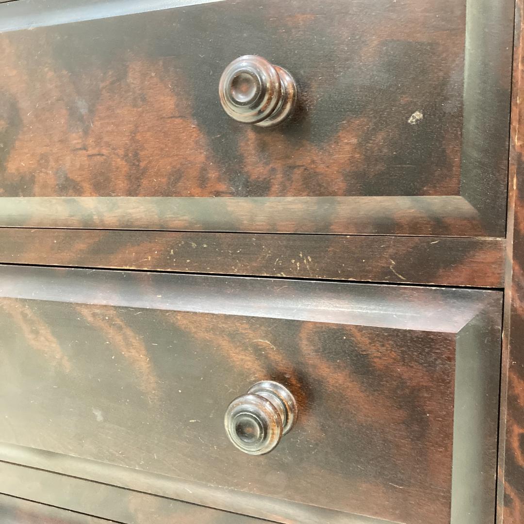 北海道民芸家具 整理箪笥 5段チェスト 樺材 和モダン 収納家具 北民　スリム