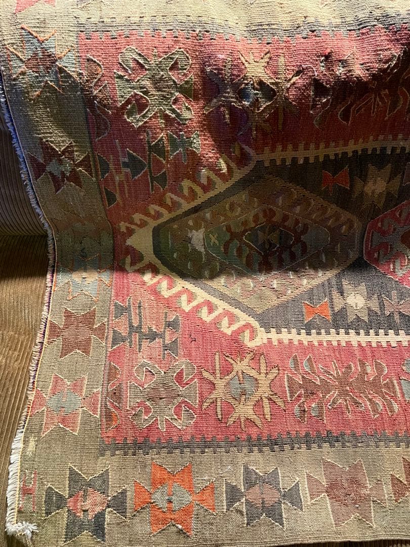 70年代オールドキリム トルコヴィンテージラグ　truck furniture