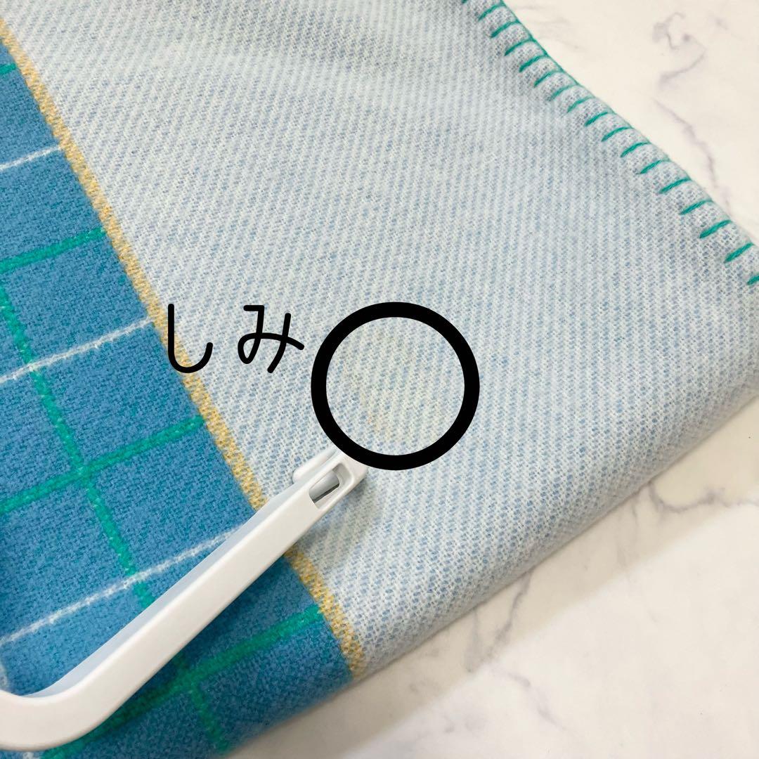 Hermes エルメス✨アヴァロン ブランケット　シルク混　ロゴ　ブルー