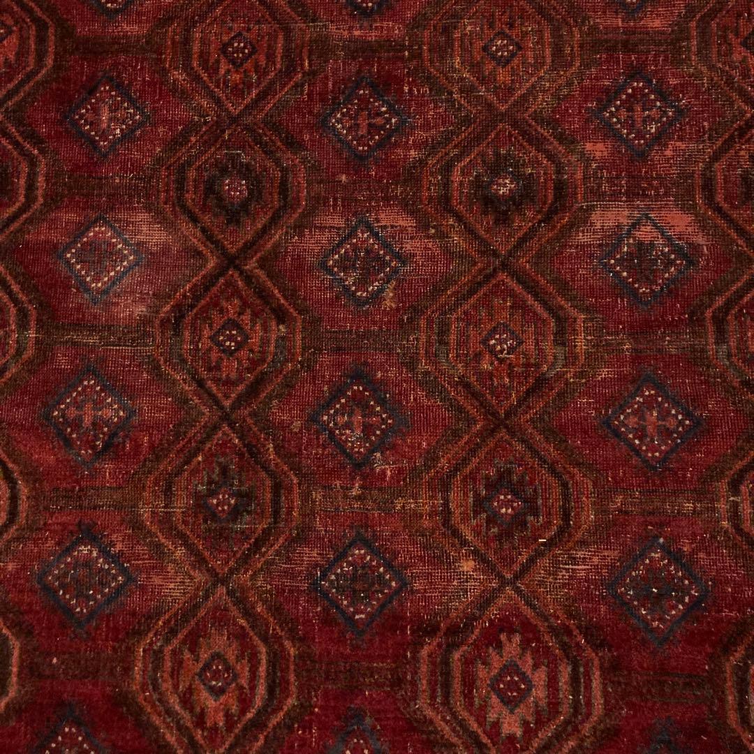 Ku！ビンテージvintageトライバルラグ ★職人の手仕事 ★トルクメン