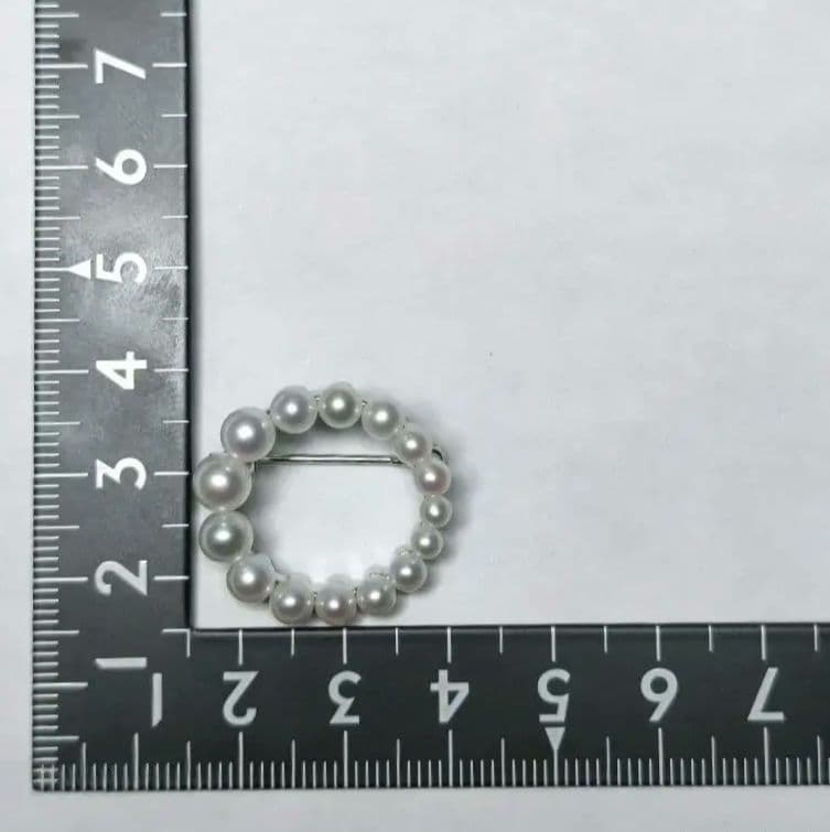 【未使用級 最高級】ミキモト ブローチ パール サークル 皇室御用達 箱付き