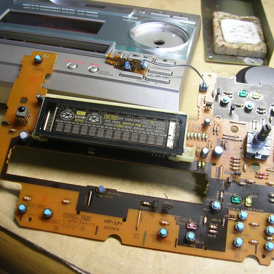 ＜整備品＞SONY HCD-MD333 ミニコンポ+リモコン他