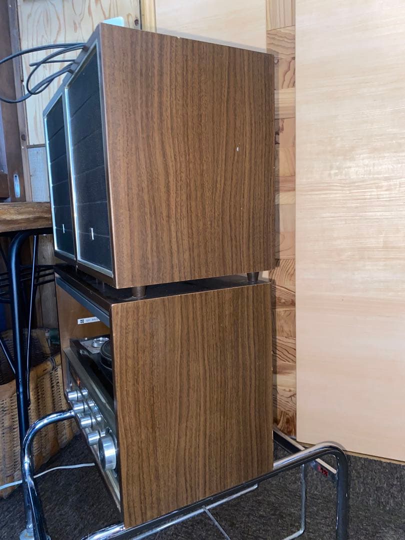 National真空管ステレオ SF-965レコードラジオ音出し確認済み現状品