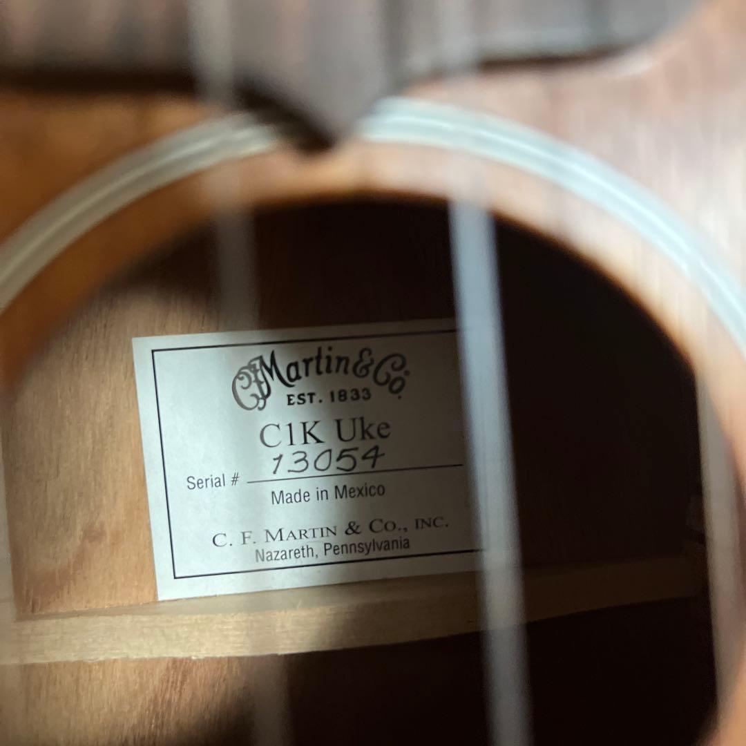 w*l様 マーチン コンサートウクレレ　 Martin C1K UKE カバー付
