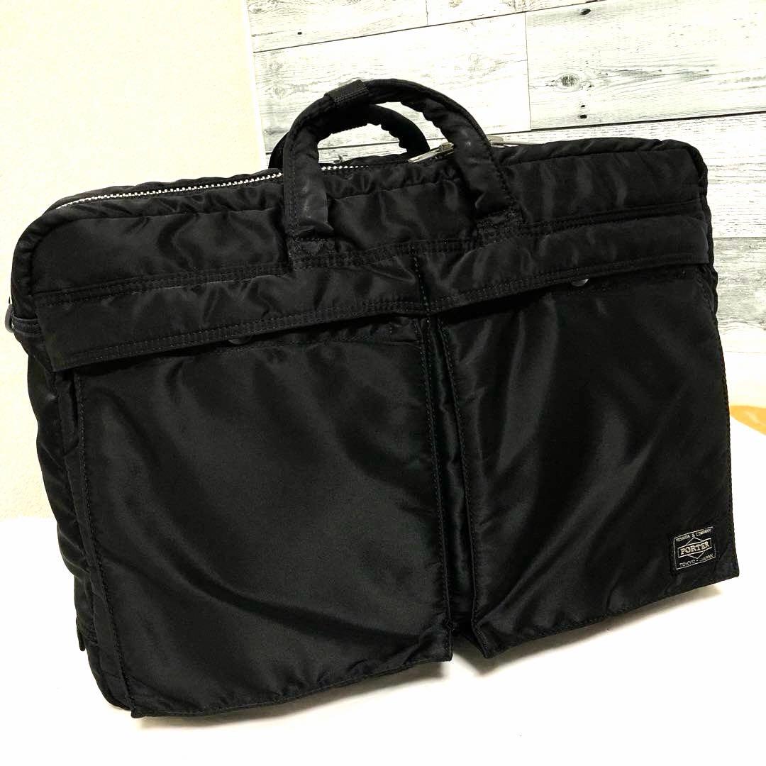 美品✨廃盤 ポータータンカー ビジネスバッグ 3way A4可 大容量 ブラック