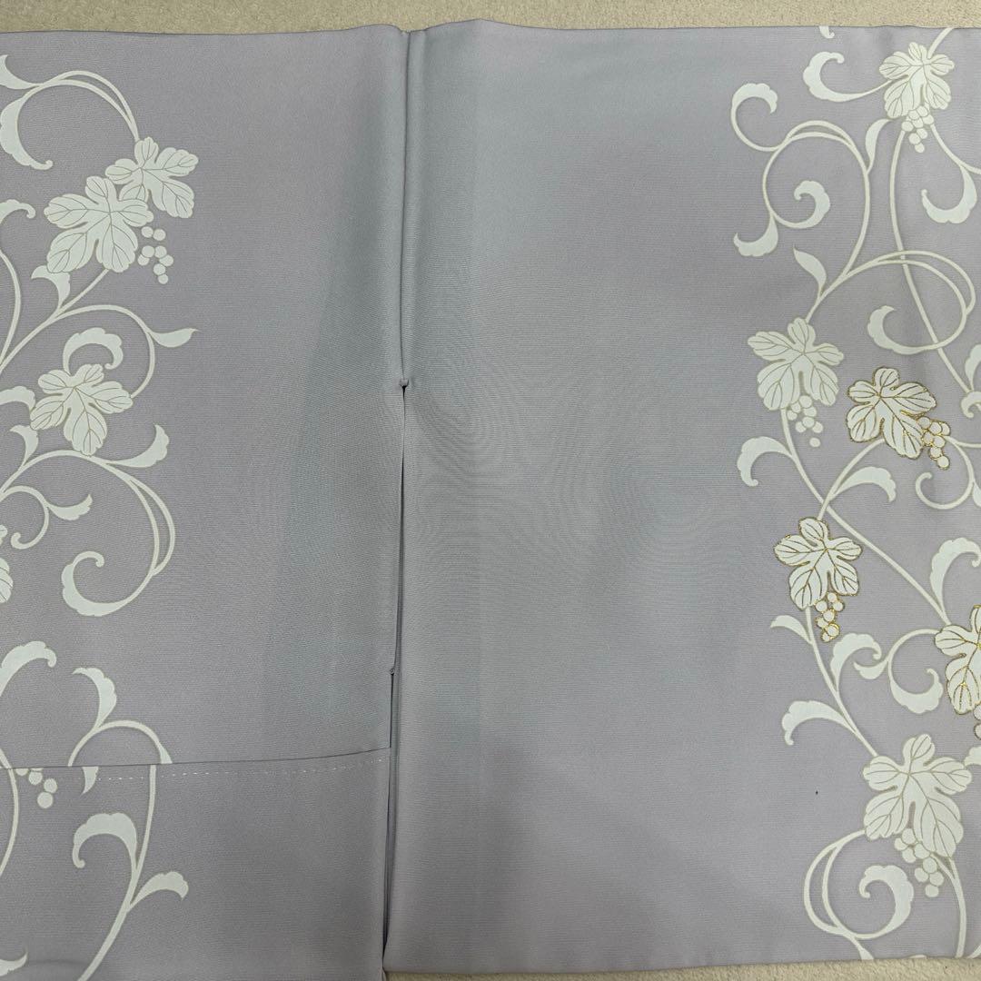 岩下志麻 葡萄唐草 薄紫 訪問着 付下げ 落款あり