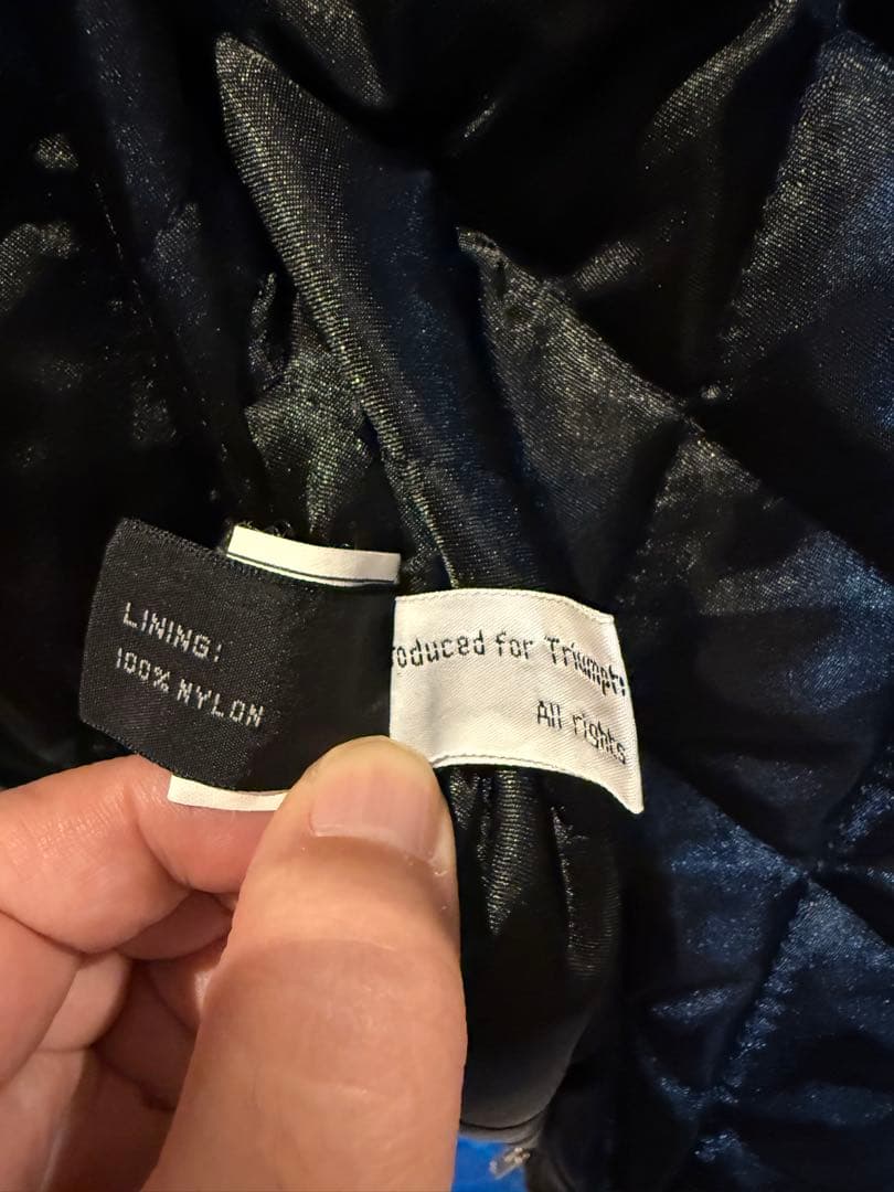 TRIUMPH レザージャケット　ブラック　レッド