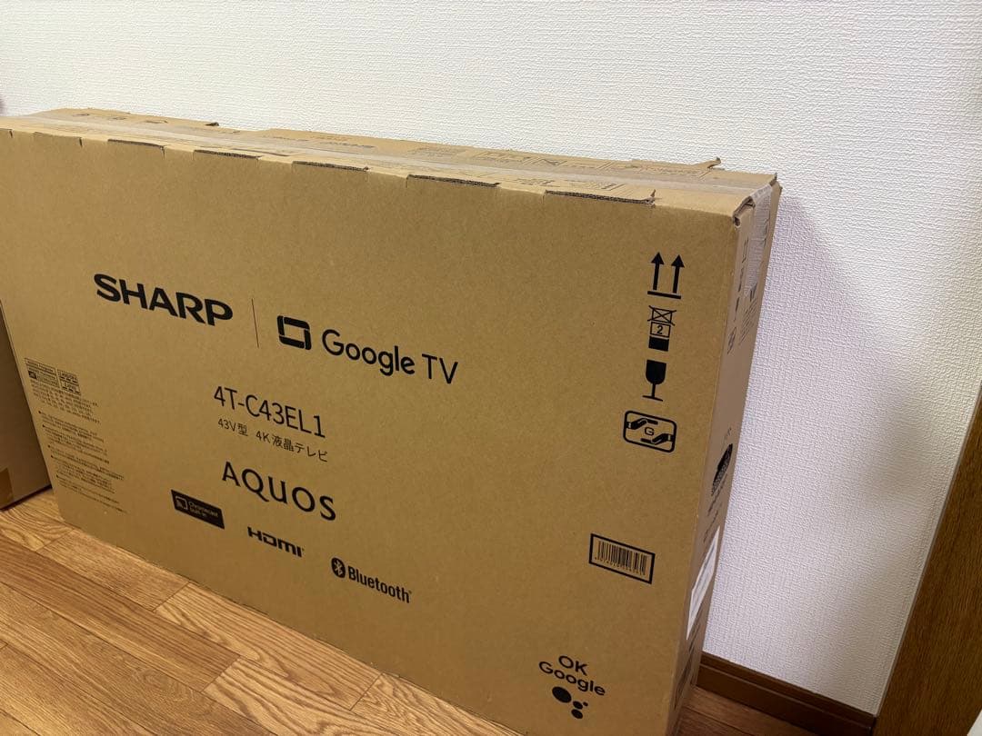 SHARP シャープ AQUOS 4K液晶テレビ 43V型（インチ）