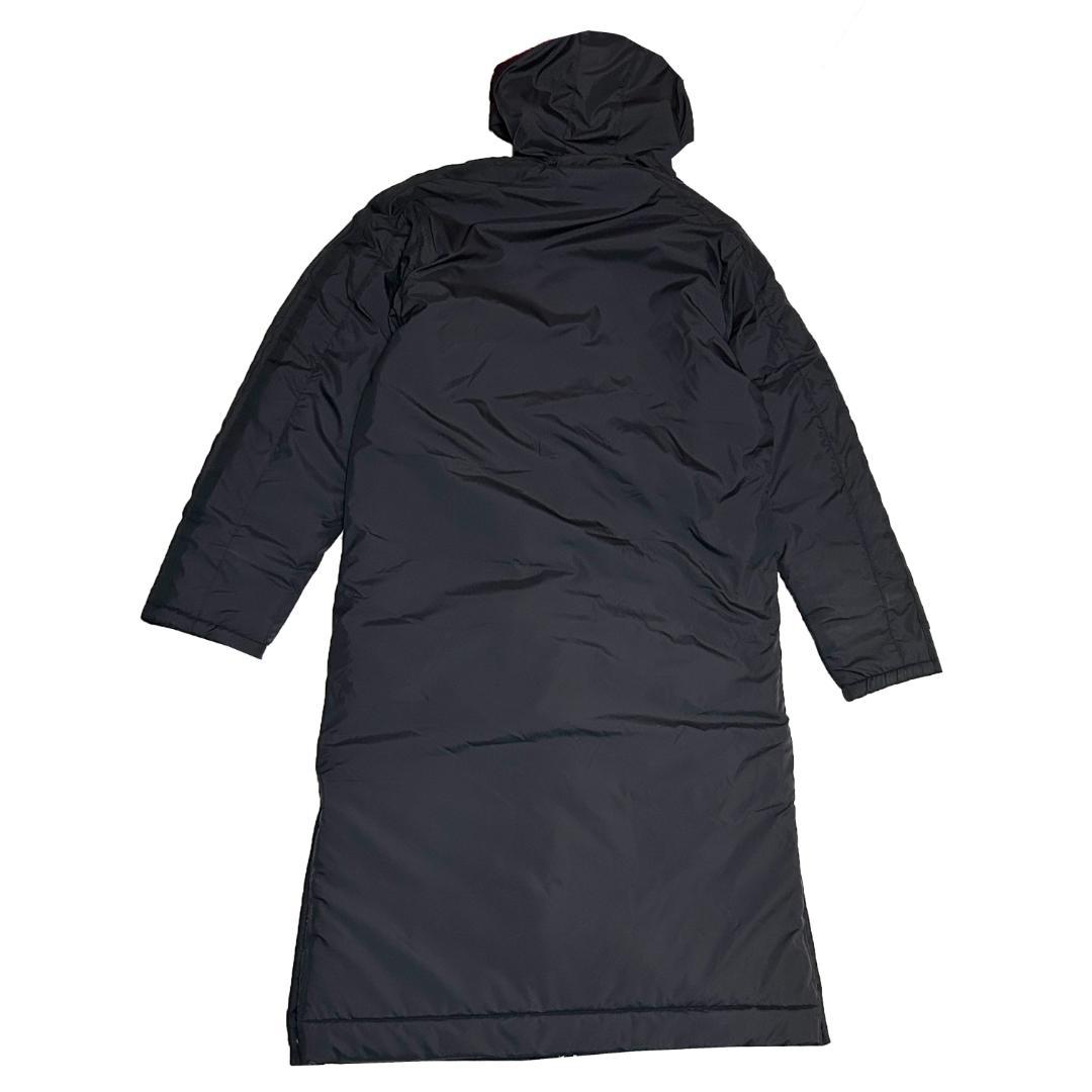 新品　ADIDAS　XLサイズ　ロング ボアコート　ベンチコート　ブラック