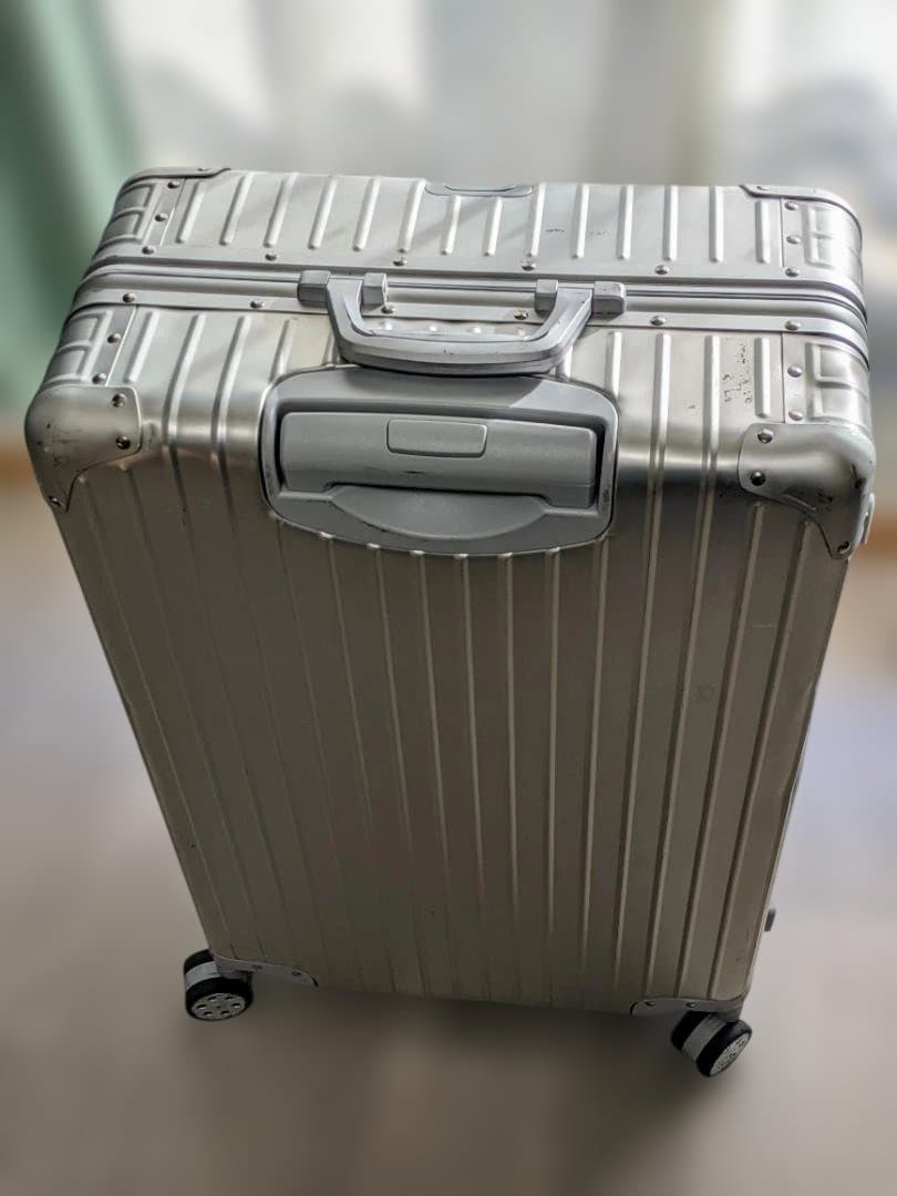 【大容量】アルミスーツケース キャリー 75〜80L TSAロック搭載 シルバー