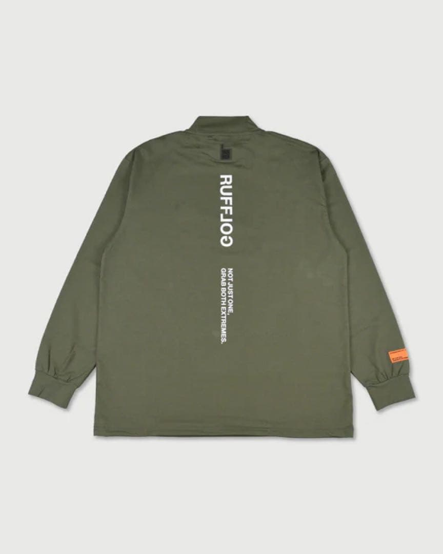 RUFFLOG MOCK NECK KHAKI ラフロッグ　サイズL