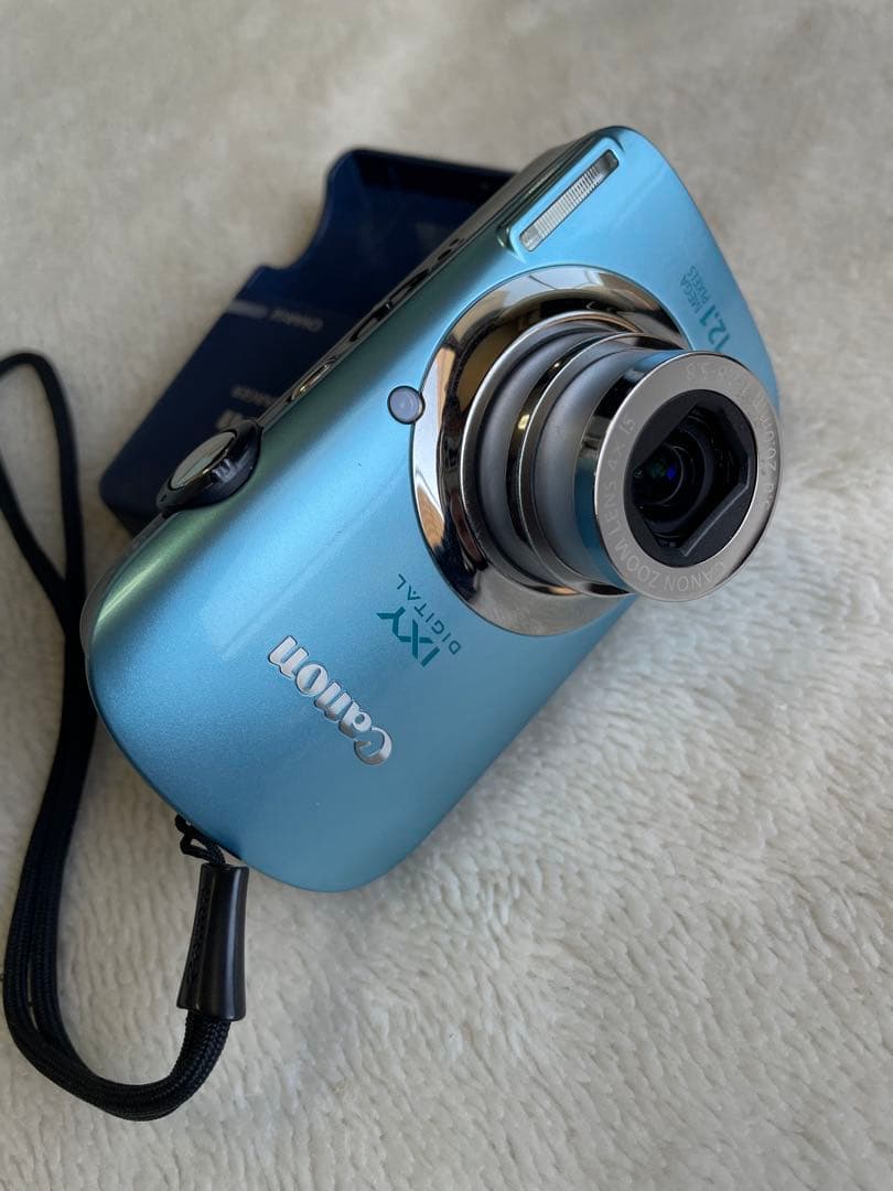 Canon IXY 510IS ブルー　オールドカメラ　オールドコンデジ