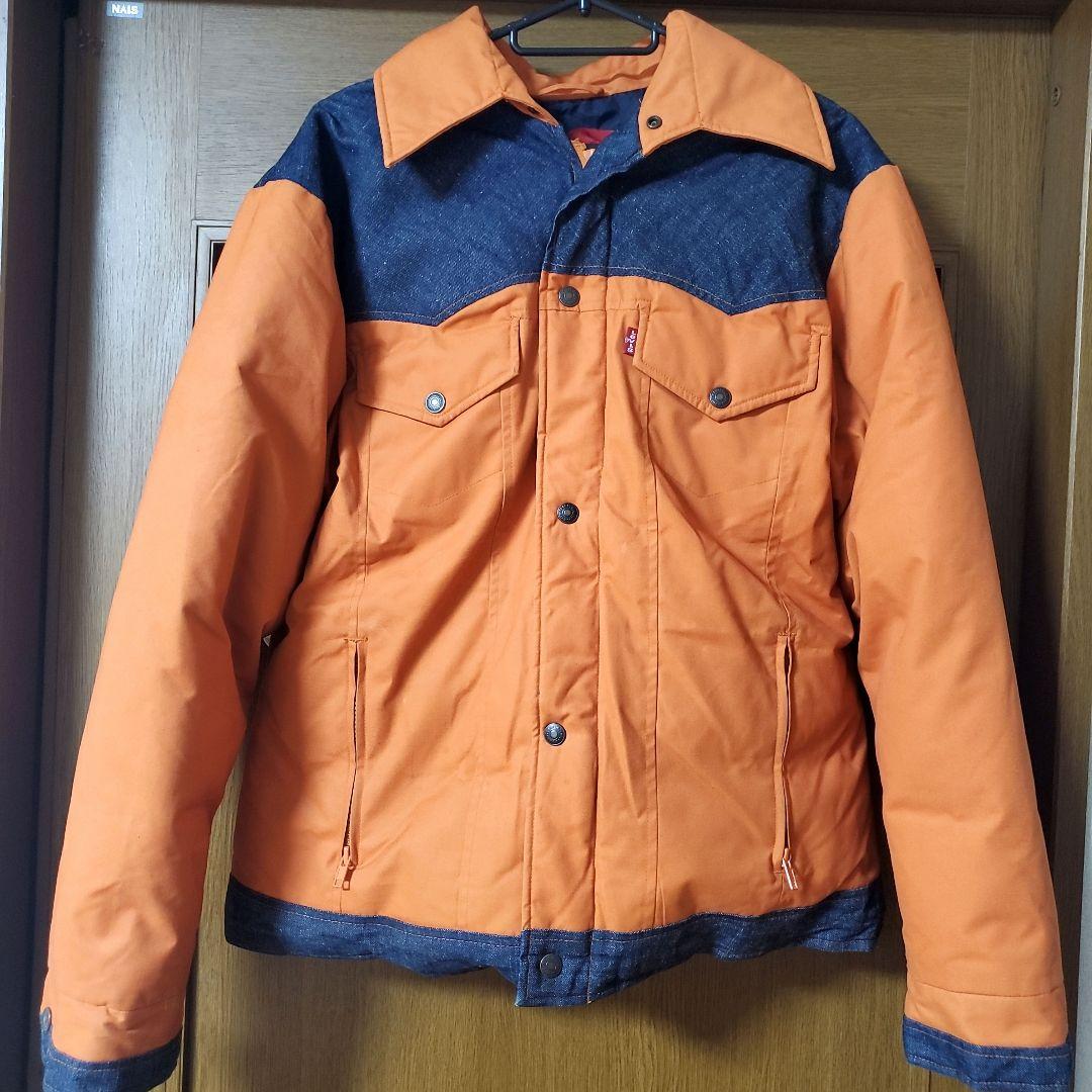 Levi's　RED TAB　オレンジ 濃紺 デニム　ダウンジャケット