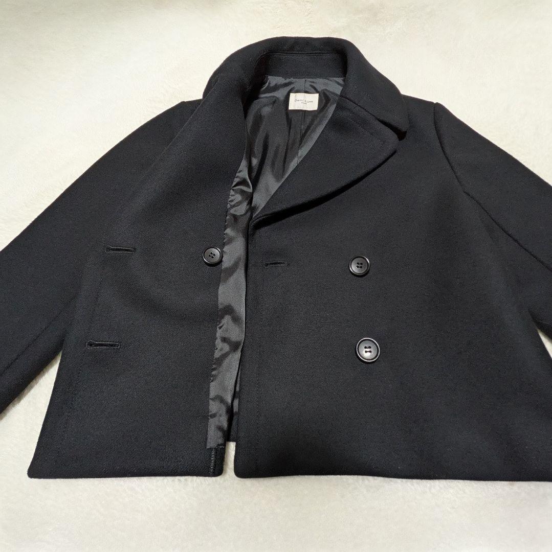 極美品✨Demi-Luxe BEAMS メルトン ショートコート ブラック Ｓ