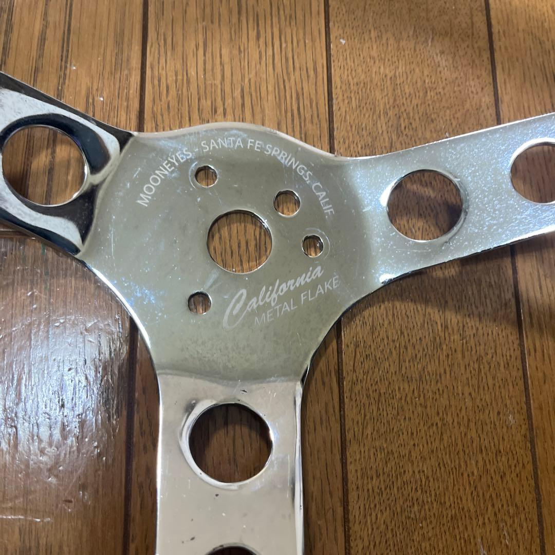 ムーンアイズ ステアリング/カリフォルニア メタルフレーク グリーン