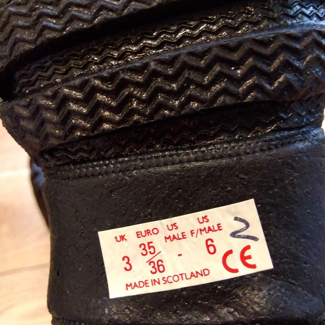 スコットランド製　長靴　レインブーツ　ラバーブーツ　ゴム靴　未使用保管品