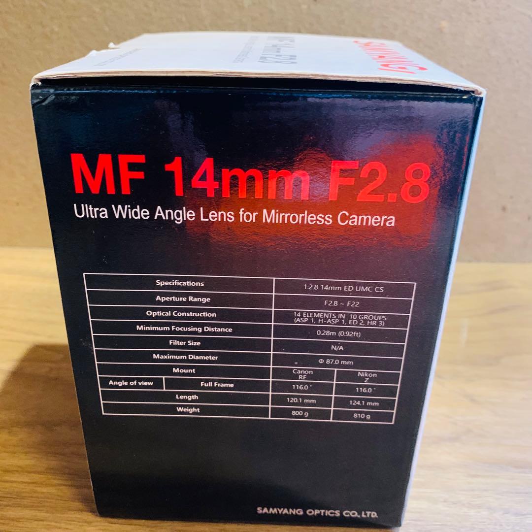 SAMYANG MF 14mm F2.8 カメラレンズ 動作未確認