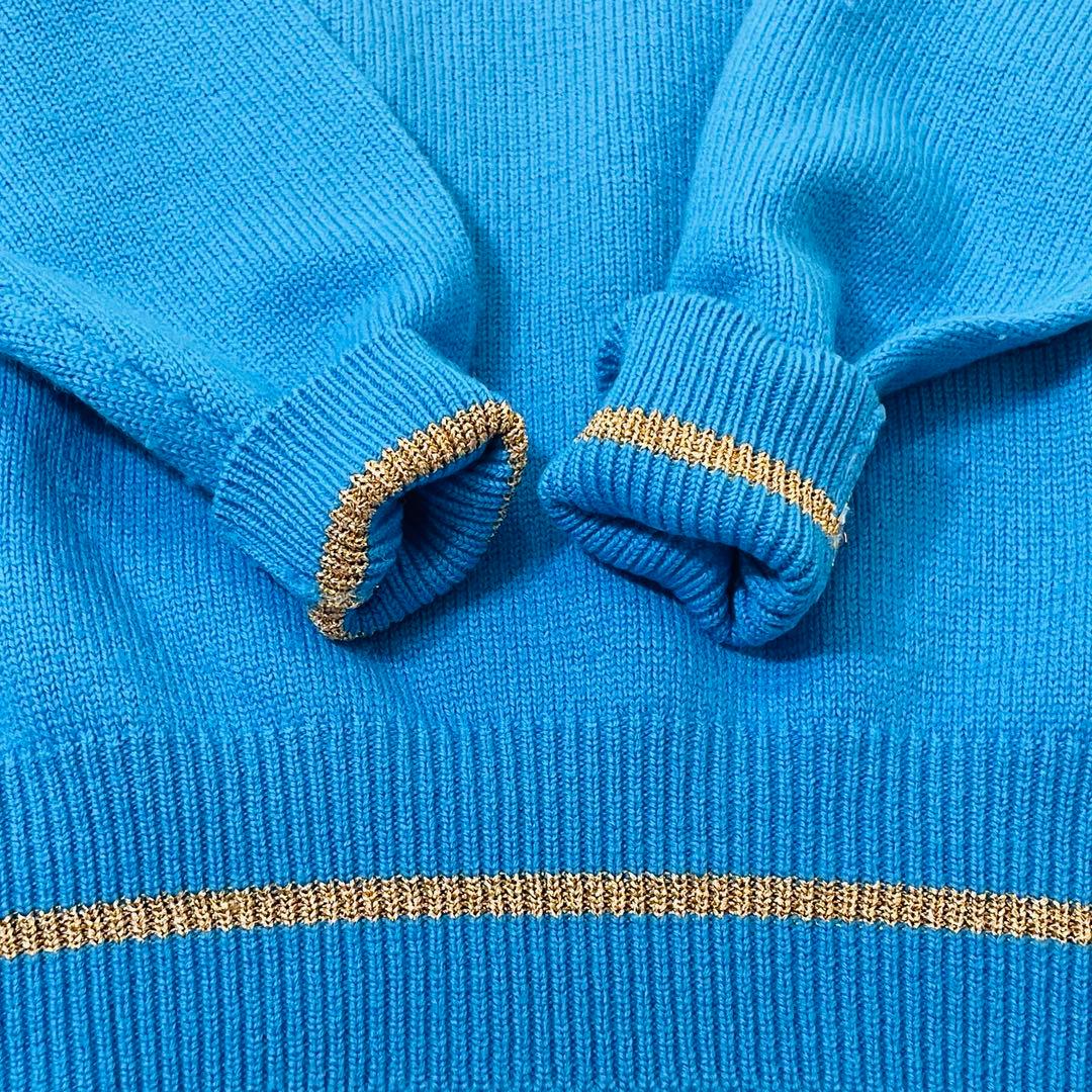 ハナエモリ HANAE MORI GOLF ウール100% ニット L 美品