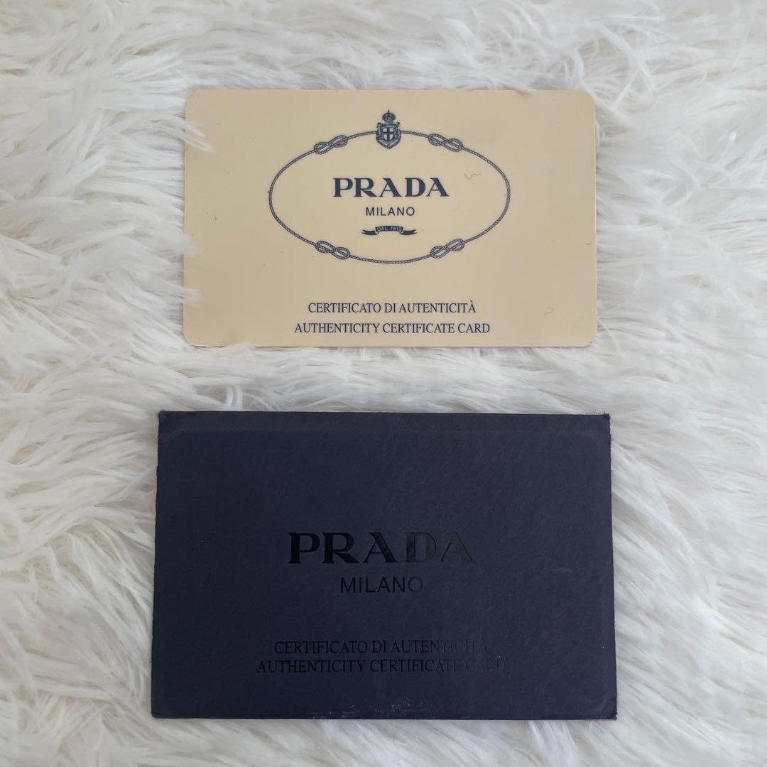 PRADA カメラバッグ テスートナイロン レザー ショルダーバッグ ブラック