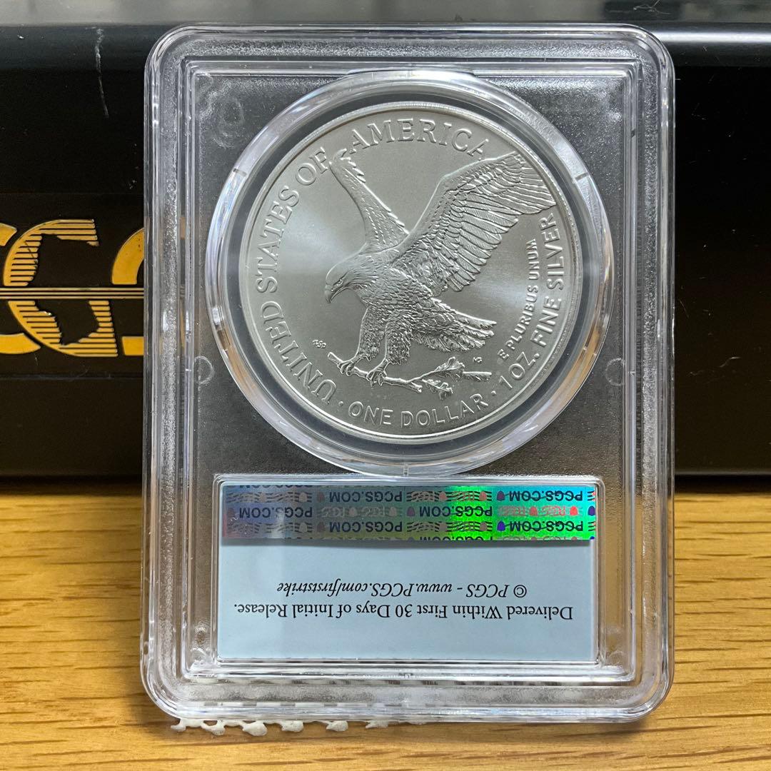 【新品】Silver Eagleイーグル銀貨2022-W PCGS MS70