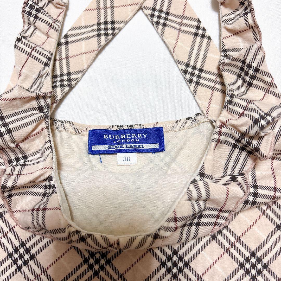 BURBERRY BLUE LABEL ピンク ノバチェック キャミソール