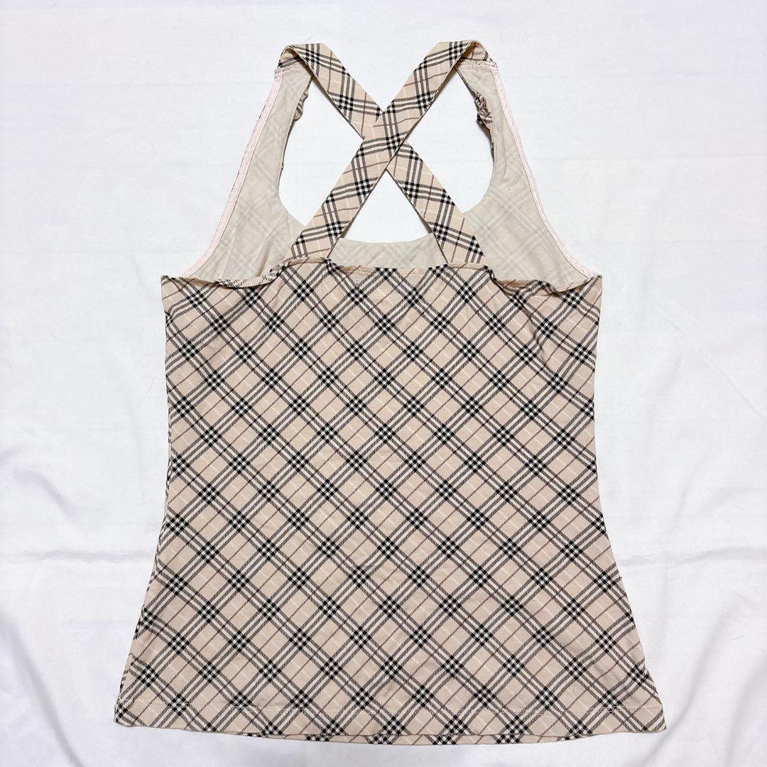 BURBERRY BLUE LABEL ピンク ノバチェック キャミソール