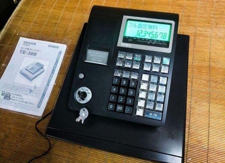 カシオレジスター　TE-300　フル設定無料　 送料無料人気機種　200200