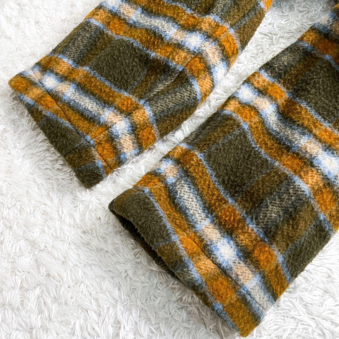 【極美品✨近年モデル】マルニ 中綿ウールブルゾン チェック 起毛感 マルチカラー