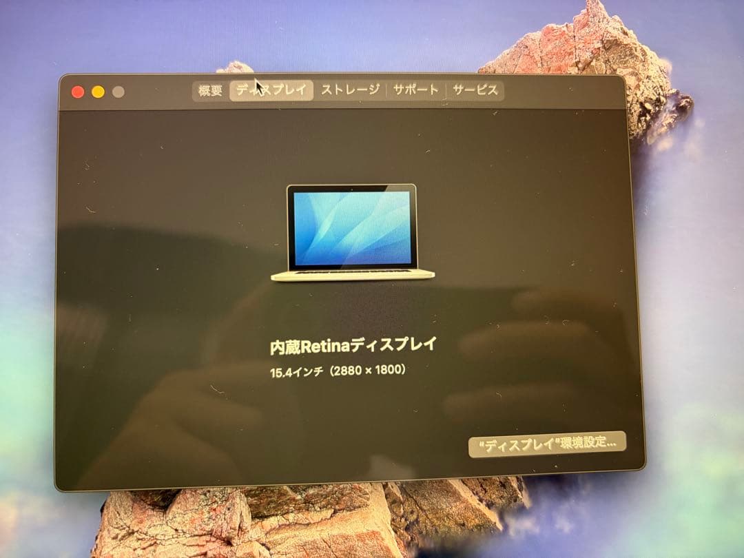 MacBookPro15インチ 2013Late (8GB SSD256GB)