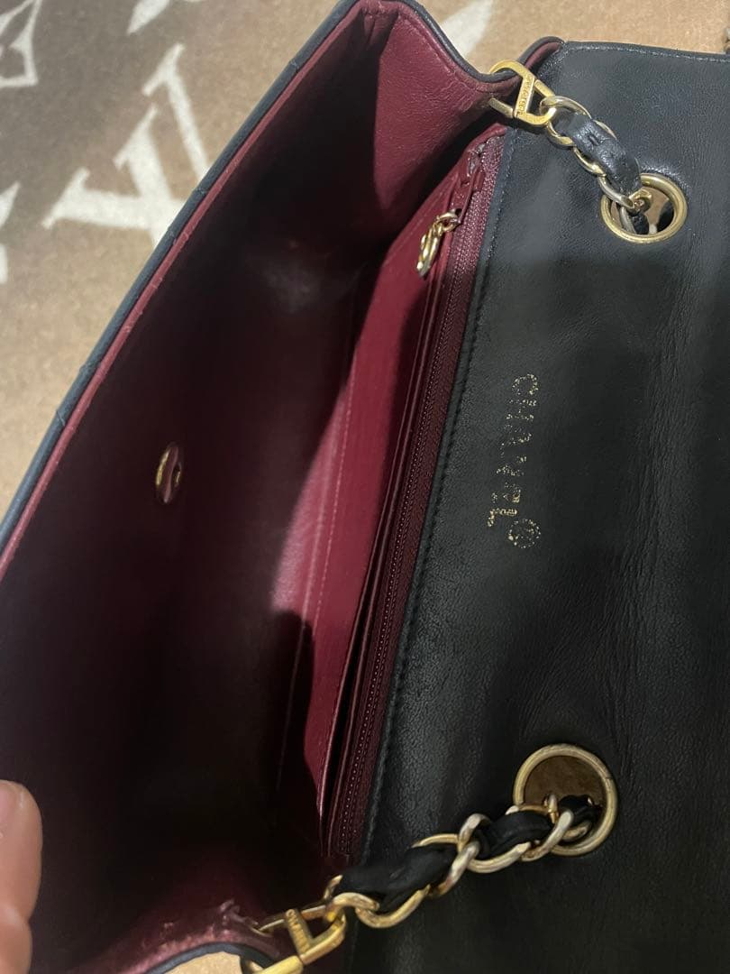 美品シャネル ラムスキン　ショルダーバッグ