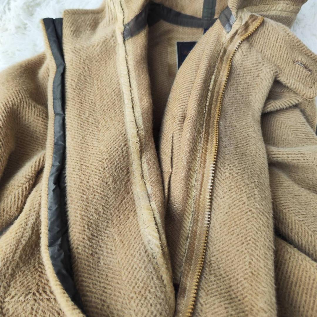 アンダーカバーイズム ダッフルコート ヘリンボーン ベージュ M アルパカ