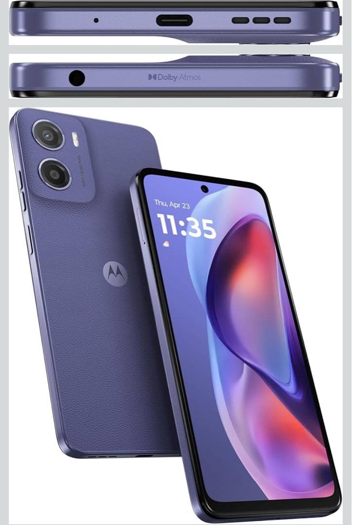 Motorola スマートフォン パープル