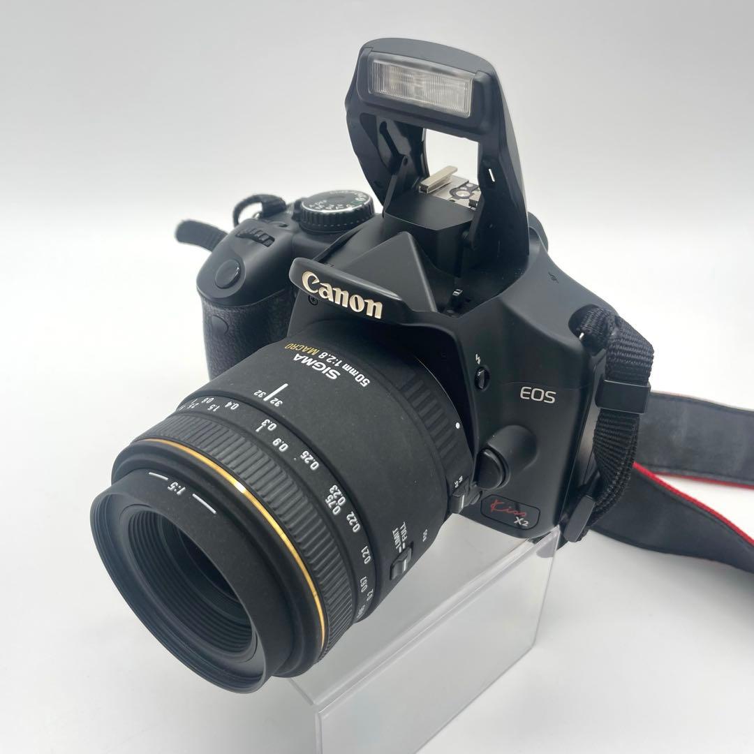 ◯Canon EOS Kiss X2 デジタル一眼レフカメラ SIGUMA 50